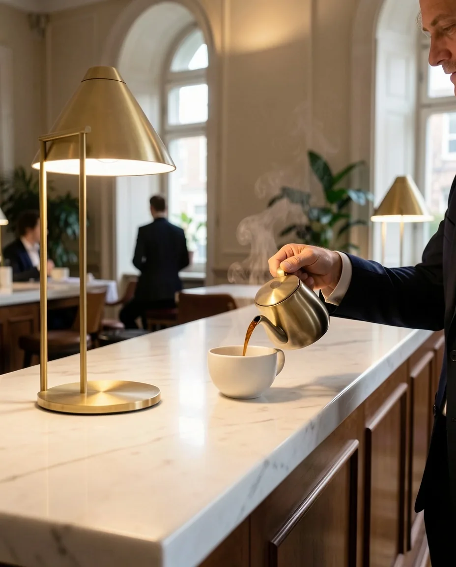 Gastvrije ontvangstbalie aan het Noordeinde